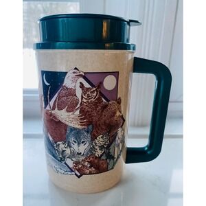 Vintage Whirley Thermo Travel Mug The Natural Order Series Wildlife Animals USA